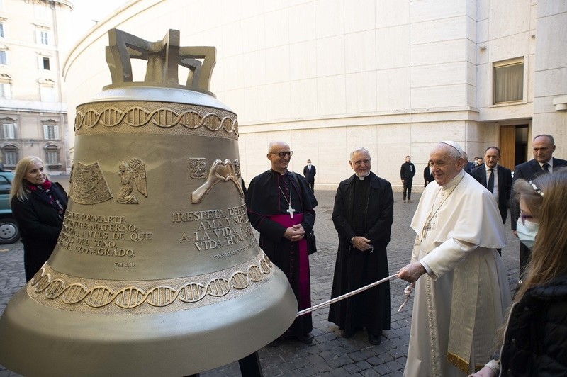 Pope rings pro-life bell