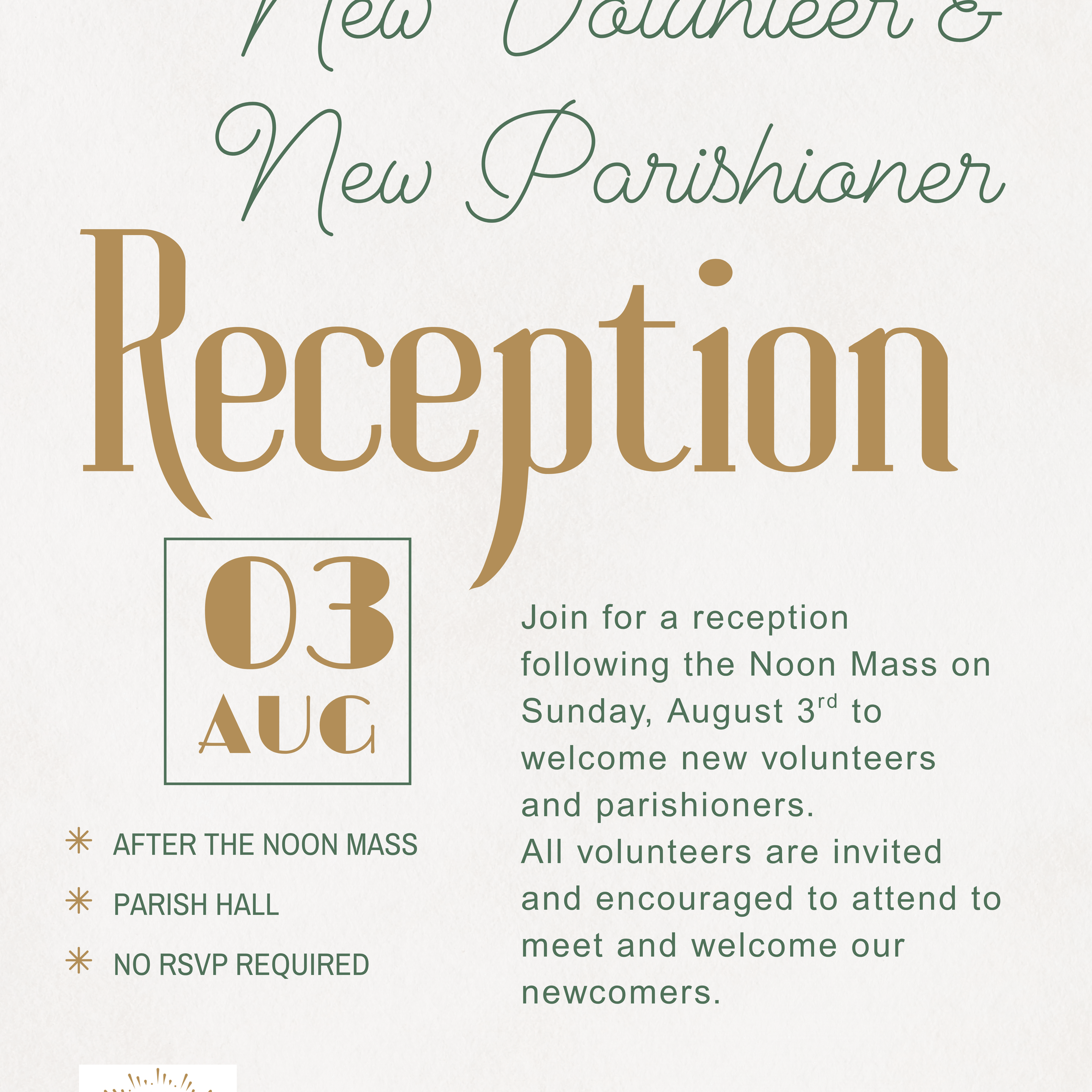 New Volunteer New Parishioner Reception 1