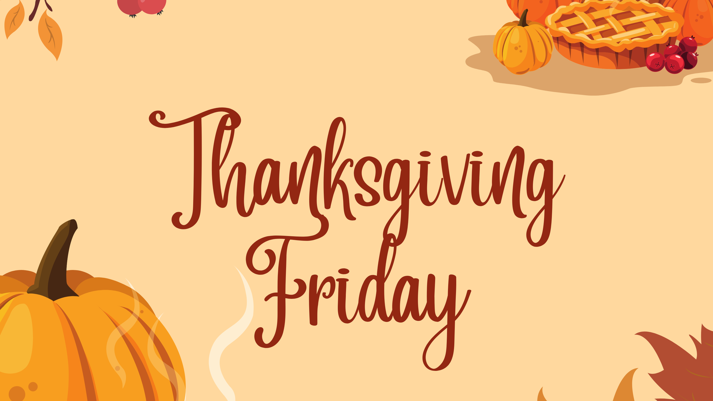 Brown Thanksgiving Day Facebook Post 1