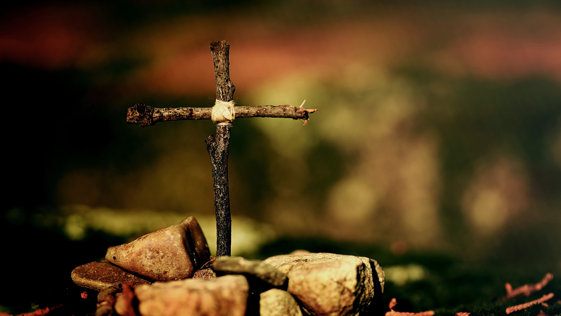 Cross in the garden