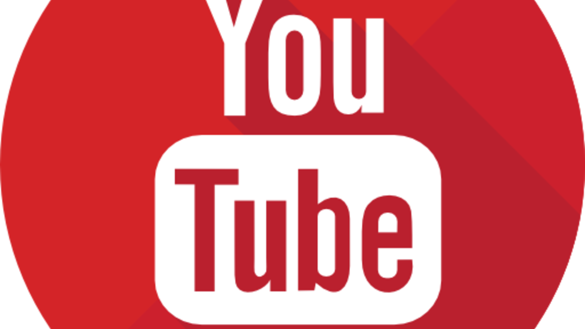 icon in red circle with white text reading "you tube"