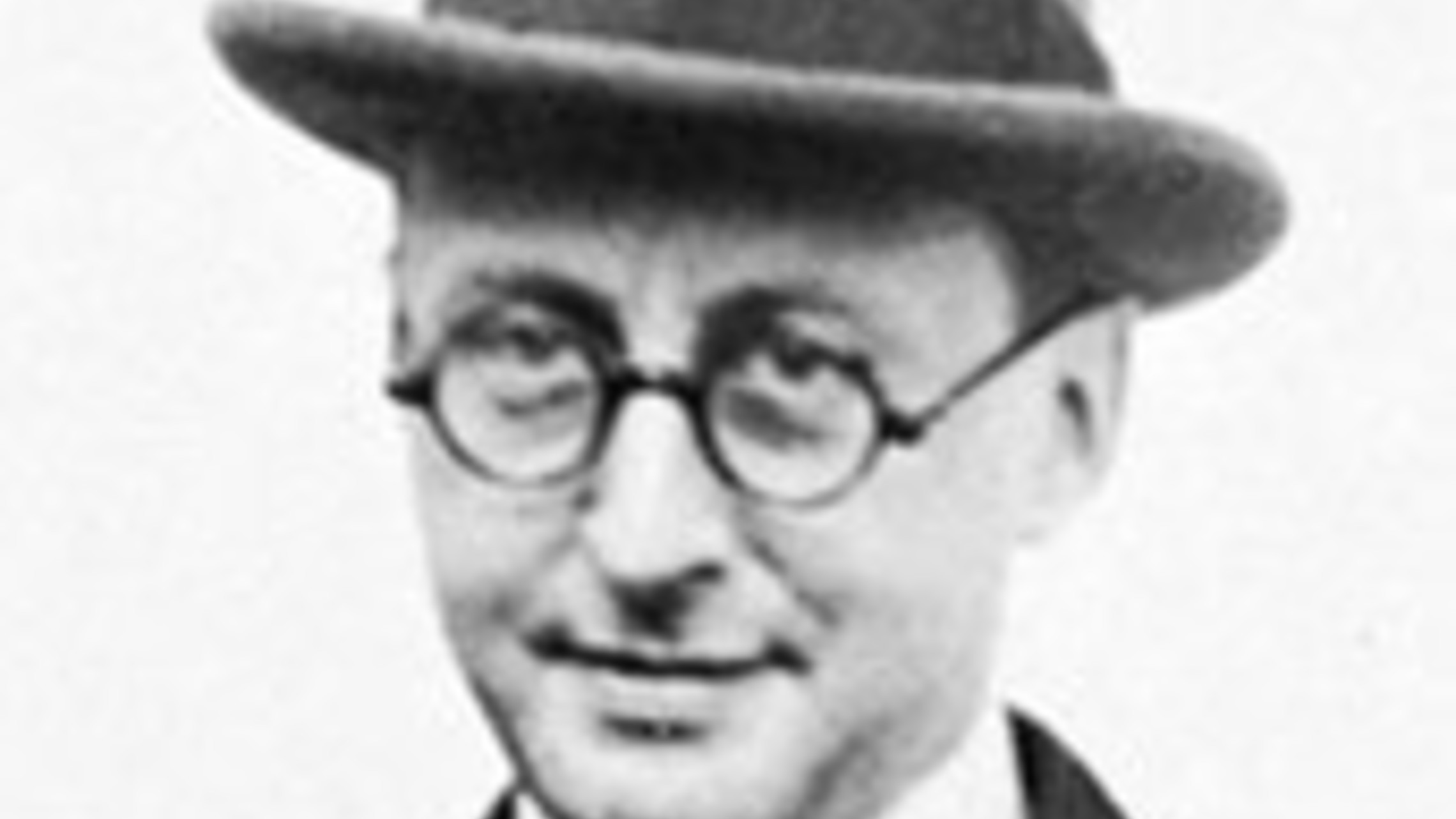black and white photograph of composer Jerome Kern 