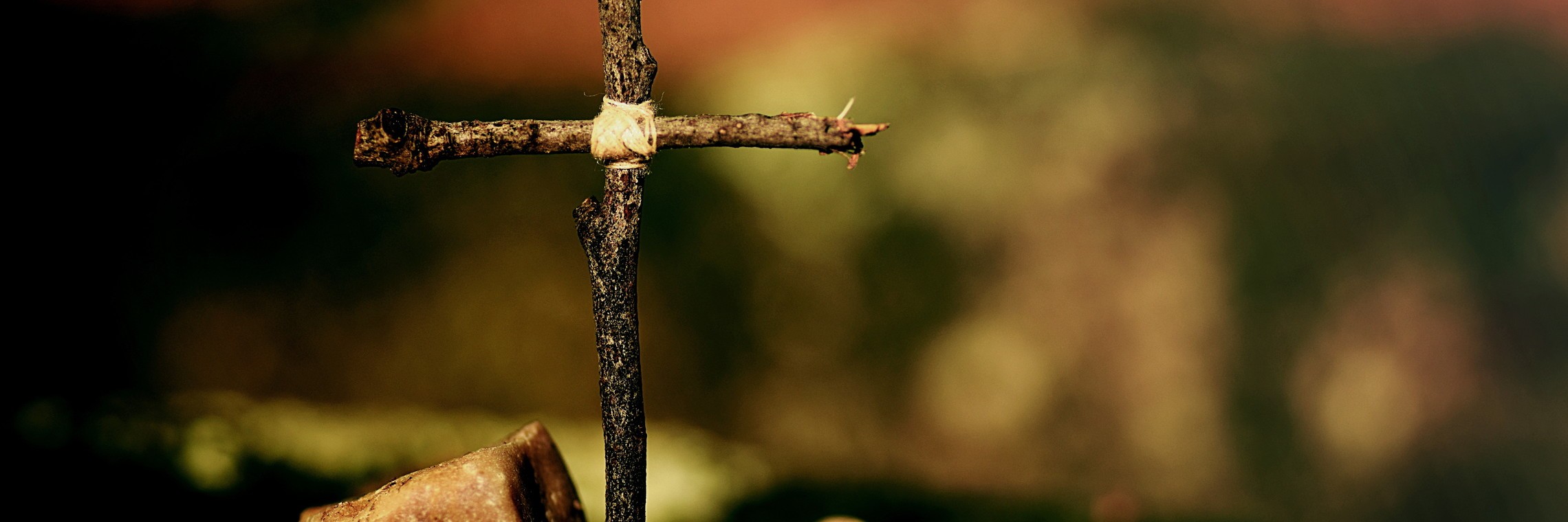 Cross in the garden