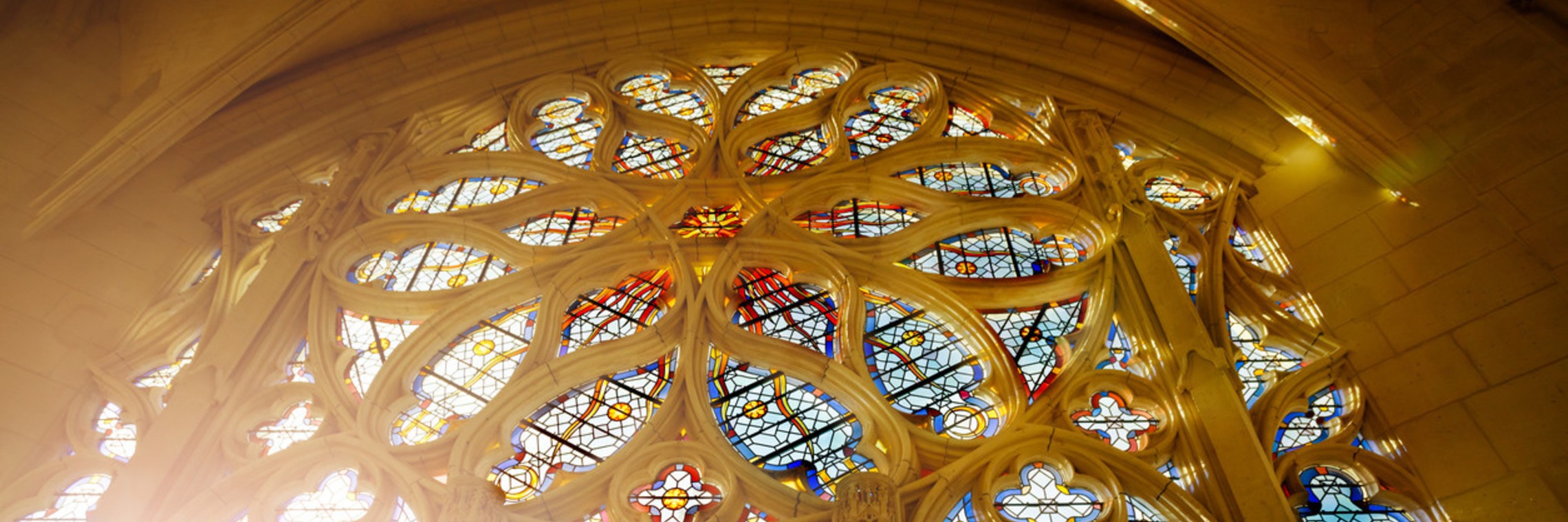 Stained glass church