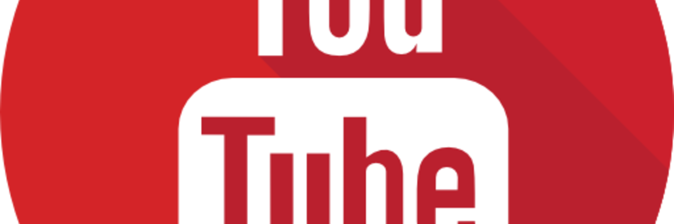 icon in red circle with white text reading "you tube"