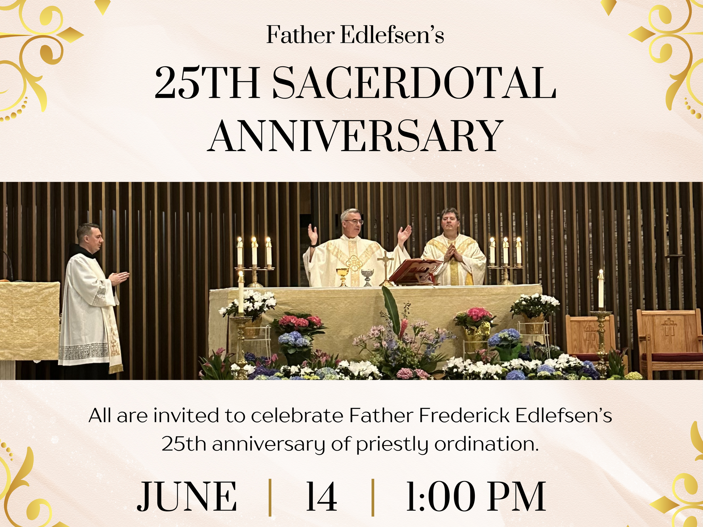 Father Edlefsens 25th Anniversary