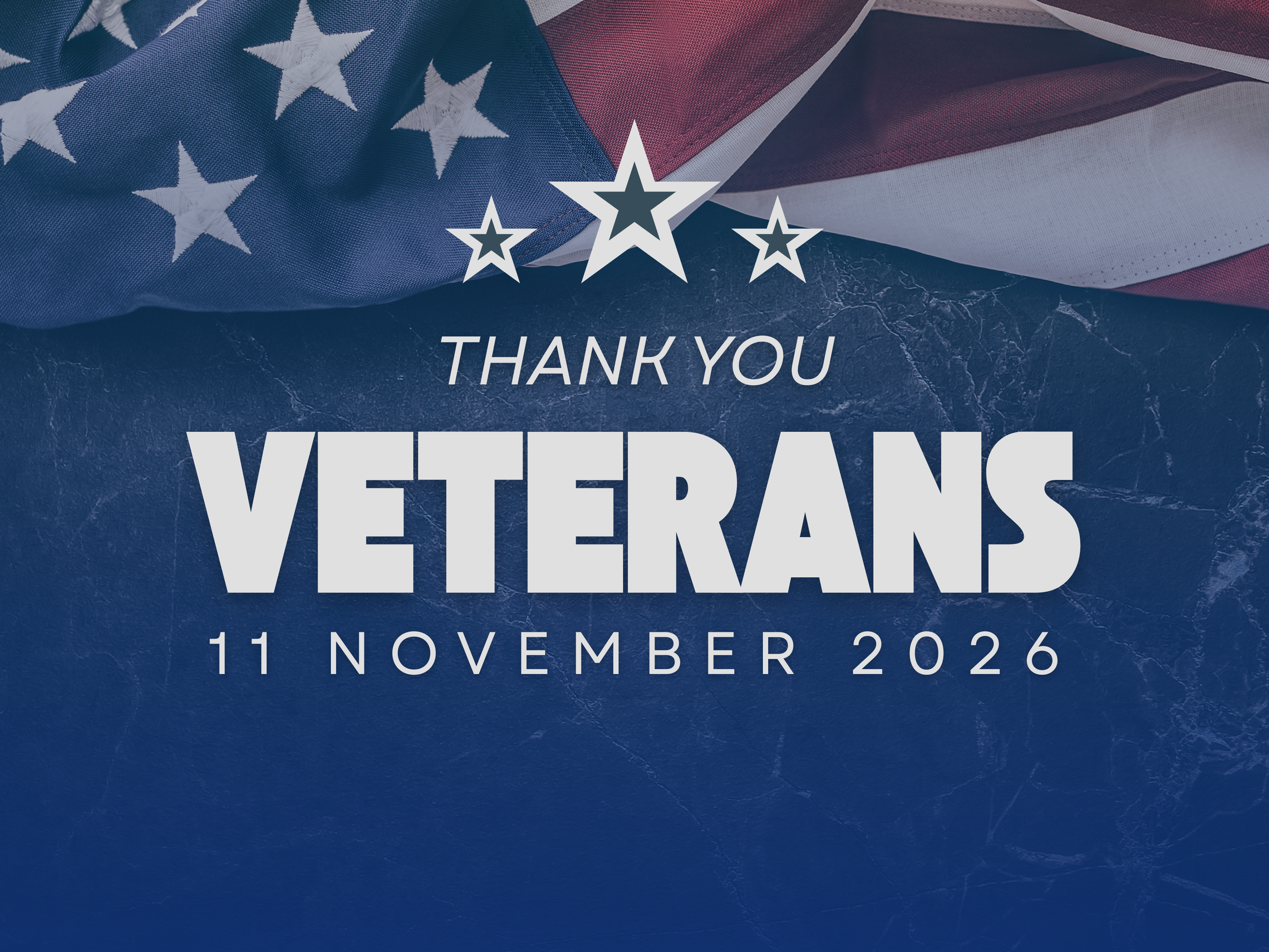 Blue And White Veterans Day Instagram Post